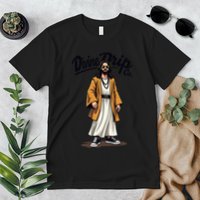 Divine Drip Gen Z Slang Funny Jesus Meme Design .Png Premium T-Shirt