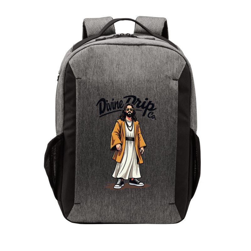 Divine Drip Gen Z Slang Funny Jesus Meme Design .Png Vector Backpack