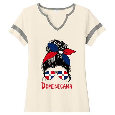 Dominicana Dominican Girl Republica Dominicana Republic Ladies Halftime Notch Neck Tee