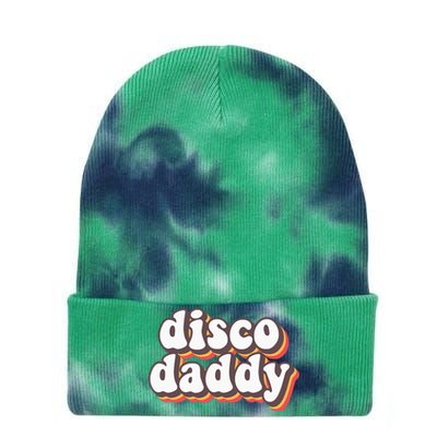 Disco Daddy Groovy Retro Hippie 70s Disco Outfits For Men Tie Dye 12in Knit Beanie