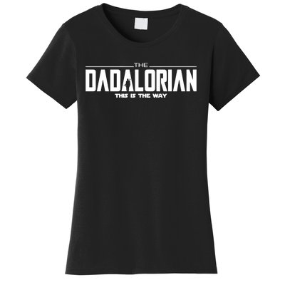 Dadalorian Dad Husband Gift FatherS Day Women's T-Shirt