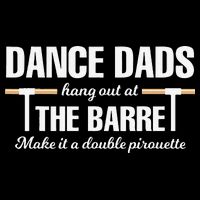 Dance Dads Hang Out At The Barre Funny Proud Dad Flexfit Unipanel Trucker Cap