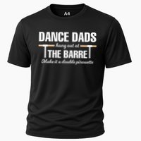 Dance Dads Hang Out At The Barre Funny Proud Dad Cooling Performance Crew T-Shirt
