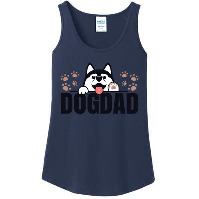 Dog Dad Husky Lovers For Men Huskies Funny Husky Ladies Essential Tank