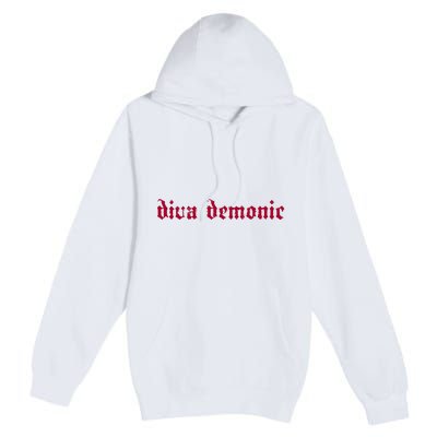 Diva Demonic Halloweenie Vi Premium Pullover Hoodie