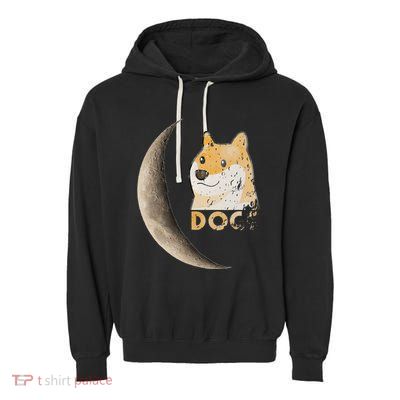 Dogecoin Doge Hodler Trader Dogecoin Moon Garment-Dyed Fleece Hoodie