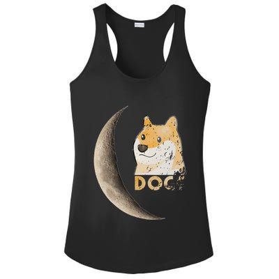 Dogecoin Doge Hodler Trader Dogecoin Moon Ladies PosiCharge Competitor Racerback Tank