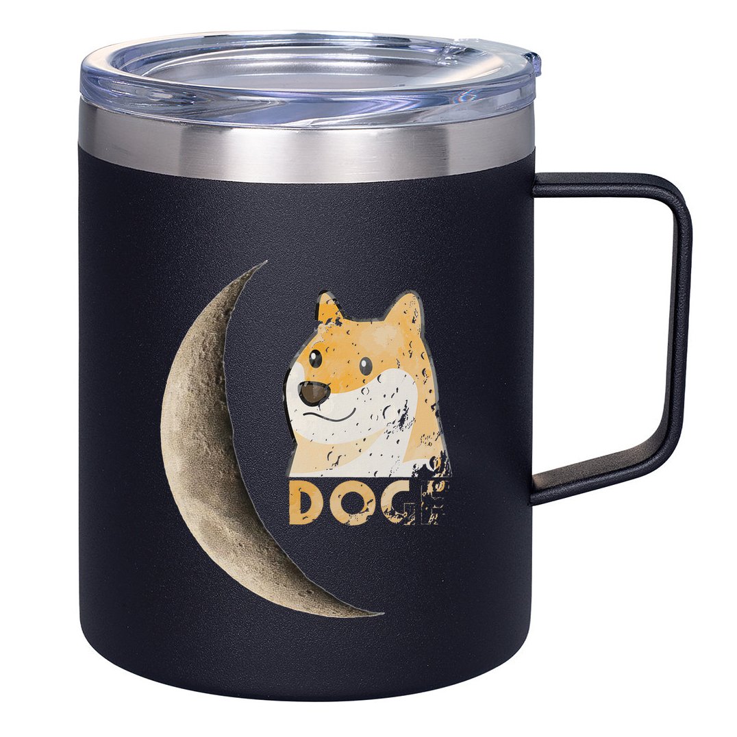 Dogecoin Doge Hodler Trader Dogecoin Moon 12oz Stainless Steel Coffee Mug