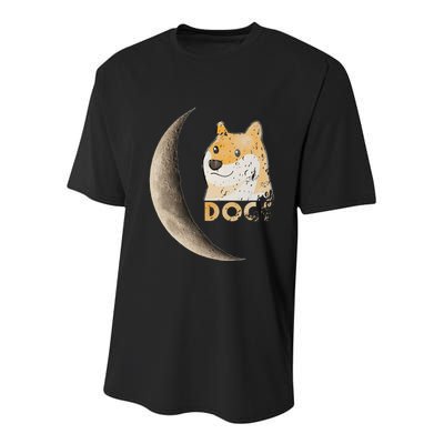 Dogecoin Doge Hodler Trader Dogecoin Moon Youth Performance Sprint T-Shirt