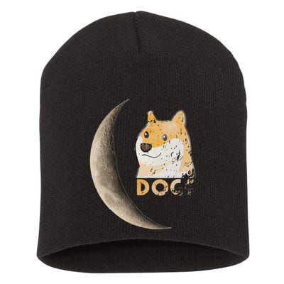 Dogecoin Doge Hodler Trader Dogecoin Moon Short Acrylic Beanie