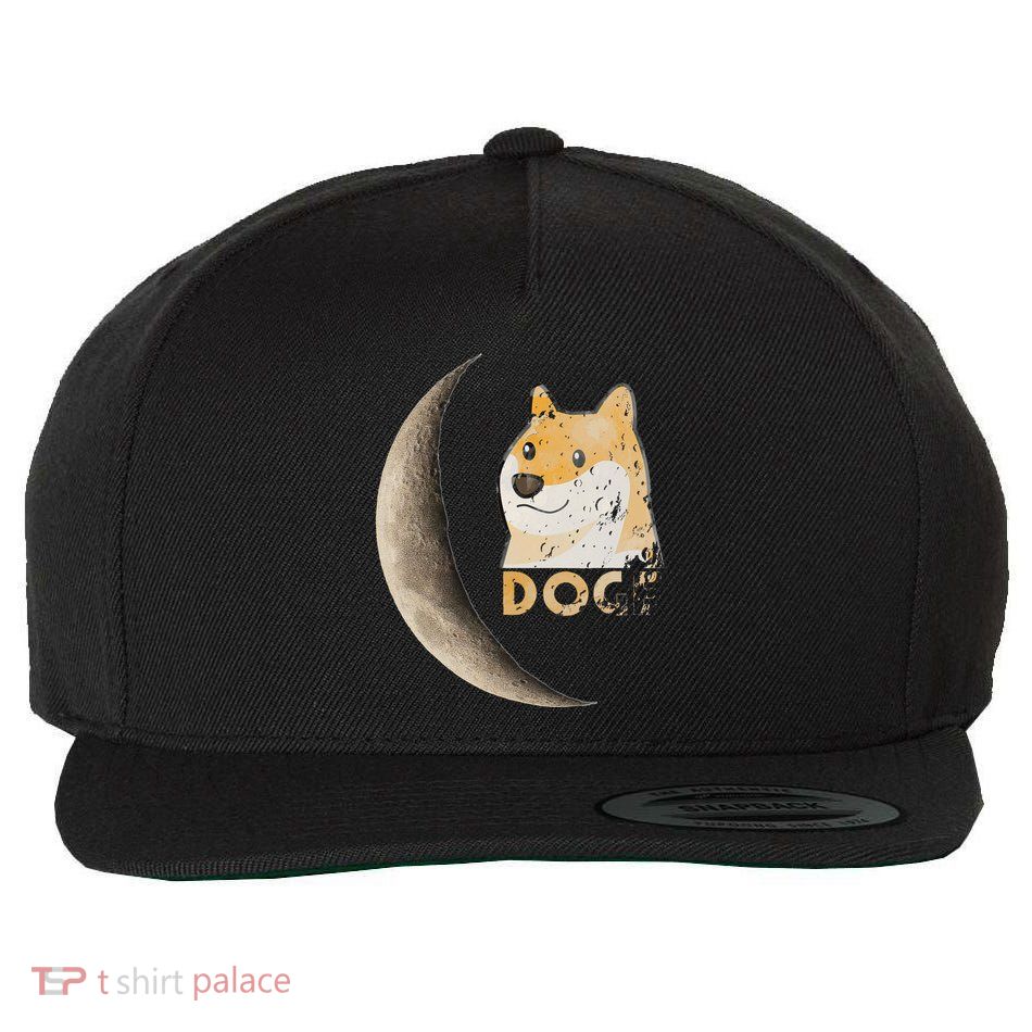 Dogecoin Doge Hodler Trader Dogecoin Moon Wool Snapback Cap
