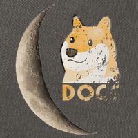 Dogecoin Doge Hodler Trader Dogecoin Moon Cotton Canvas Backpack