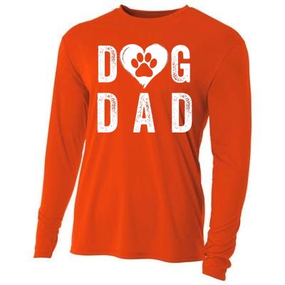 Dog Dad Happy FatherS Day Dog Lover Puppy Dad Dog Daddy Loving Dad Dog Parent Cooling Performance Long Sleeve Crew