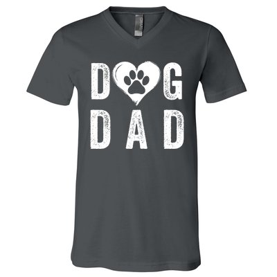 Dog Dad Happy FatherS Day Dog Lover Puppy Dad Dog Daddy Loving Dad Dog Parent V-Neck T-Shirt