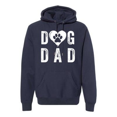 Dog Dad Happy FatherS Day Dog Lover Puppy Dad Dog Daddy Loving Dad Dog Parent Premium Hoodie