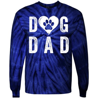 Dog Dad Happy FatherS Day Dog Lover Puppy Dad Dog Daddy Loving Dad Dog Parent Tie-Dye Long Sleeve Shirt