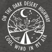 Dark Desert Highway Cool Wind In My Hair Adventure Vector Backpack