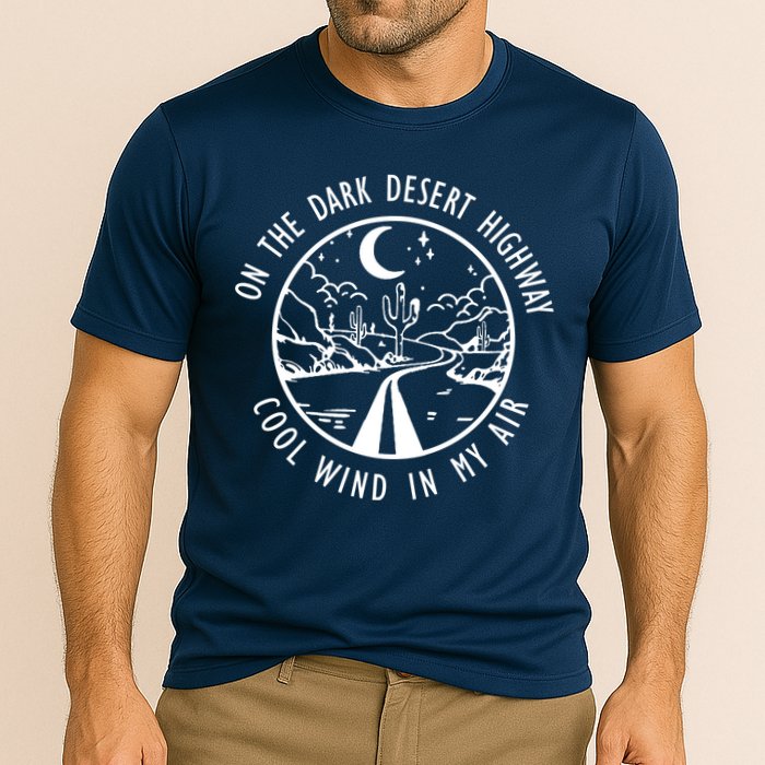 Dark Desert Highway Cool Wind In My Hair Adventure Cooling Performance Crew T-Shirt