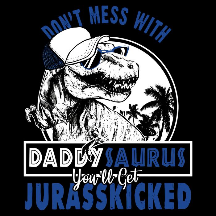 Daddysaurus Dad Husband Father's Day Gift Matching Dinosaur  Cooling Performance Crew T-Shirt