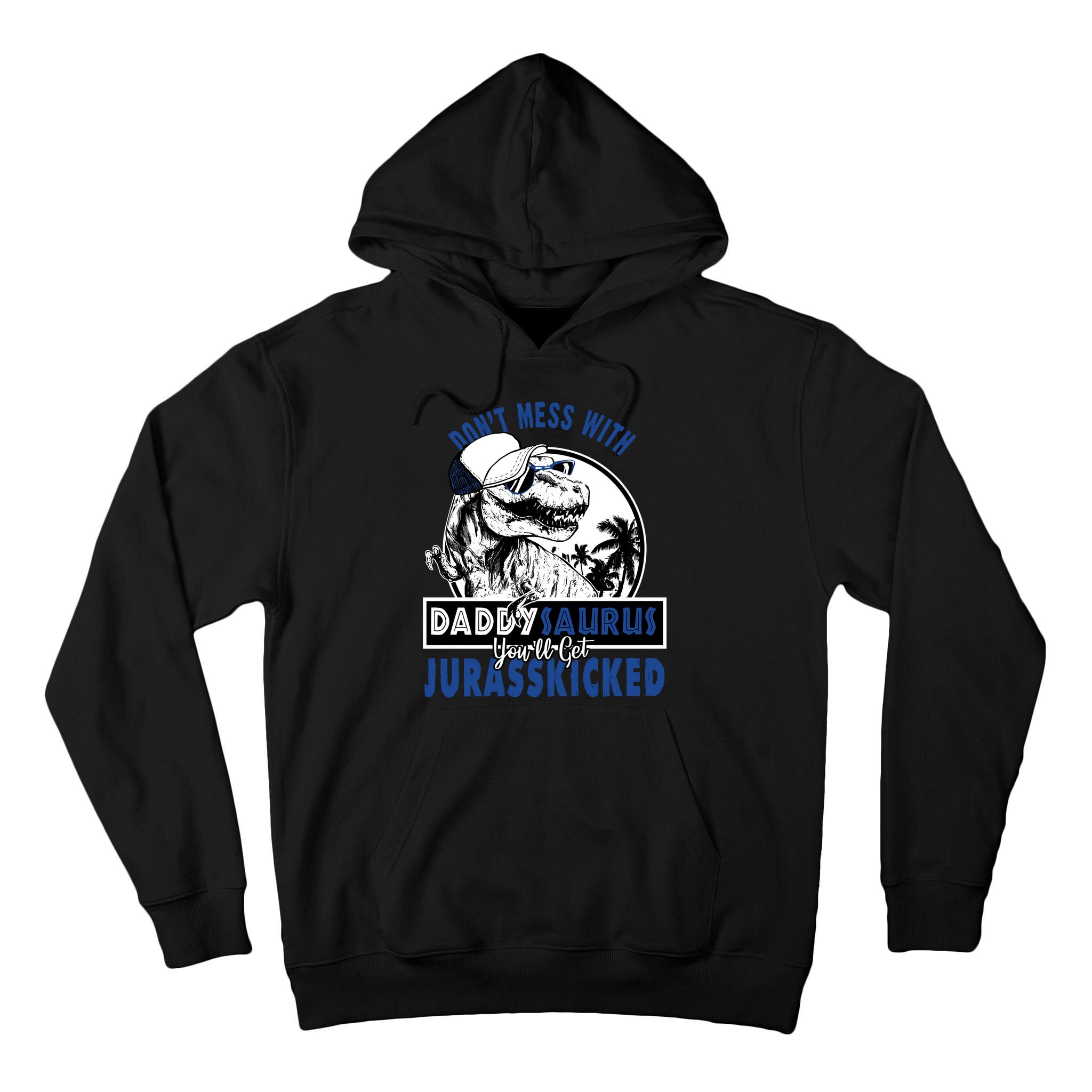 Daddysaurus Dad Husband Father's Day Gift Matching Dinosaur  Tall Hoodie