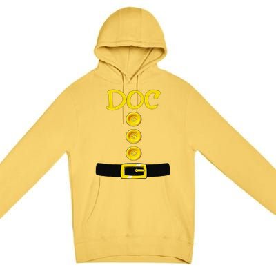 Doc Dwarf Halloween Costume Color Matching Doc Dwarf Premium Pullover Hoodie