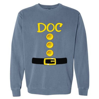 Doc Dwarf Halloween Costume Color Matching Doc Dwarf Garment-Dyed Sweatshirt