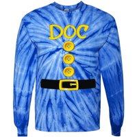 Doc Dwarf Halloween Costume Color Matching Doc Dwarf Tie-Dye Long Sleeve Shirt