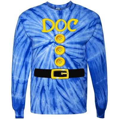 Doc Dwarf Halloween Costume Color Matching Doc Dwarf Tie-Dye Long Sleeve Shirt