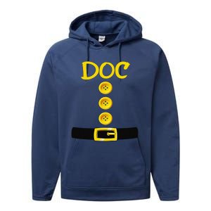 Doc Dwarf Halloween Costume Color Matching Doc Dwarf Performance Fleece Hoodie