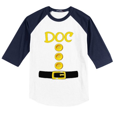 Doc Dwarf Halloween Costume Color Matching Doc Dwarf Baseball Sleeve Shirt