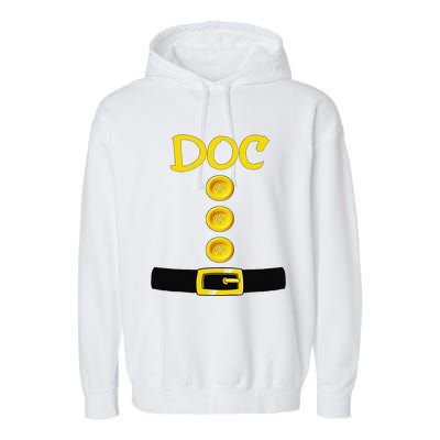 Doc Dwarf Halloween Costume Color Matching Doc Dwarf Garment-Dyed Fleece Hoodie