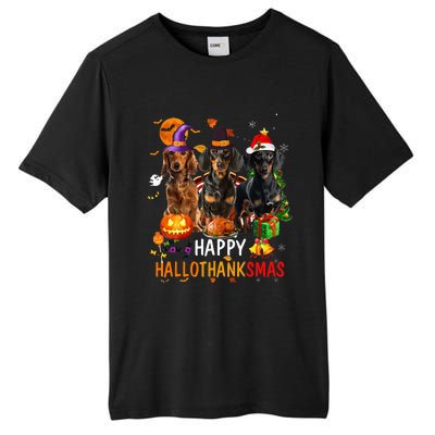 Dachshund Dog Holiday Festive Season Celebration Tall Fusion ChromaSoft Performance T-Shirt