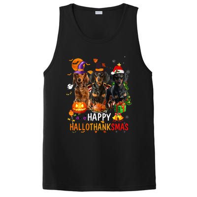 Dachshund Dog Holiday Festive Season Celebration PosiCharge Competitor Tank