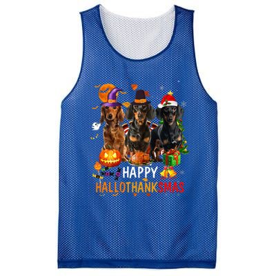 Dachshund Dog Holiday Festive Season Celebration Mesh Reversible Basketball Jersey Tank