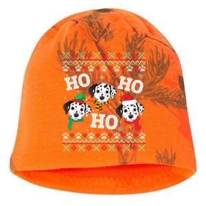 Dalmatian Dog Ho Ho Ho Merry Christmas Dad Mom Ugly Sweater Gift Kati - Camo Knit Beanie