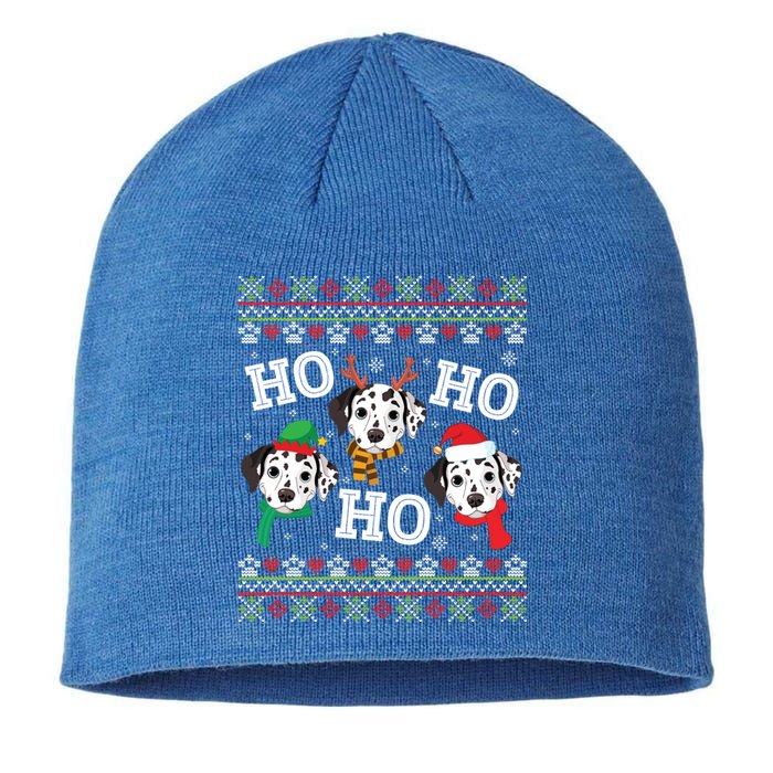 Dalmatian Dog Ho Ho Ho Merry Christmas Dad Mom Ugly Sweater Gift Sustainable Beanie