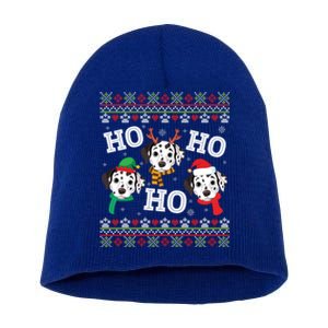 Dalmatian Dog Ho Ho Ho Merry Christmas Dad Mom Ugly Sweater Gift Short Acrylic Beanie