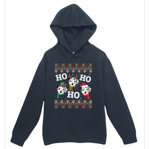 Dalmatian Dog Ho Ho Ho Merry Christmas Dad Mom Ugly Sweater Gift Urban Pullover Hoodie