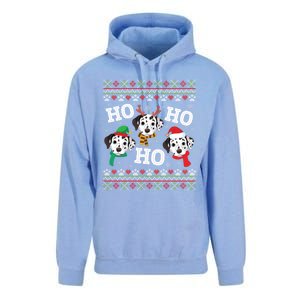 Dalmatian Dog Ho Ho Ho Merry Christmas Dad Mom Ugly Sweater Gift Unisex Surf Hoodie