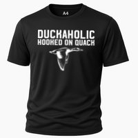 Duckaholic Duck Hunting Themed Duck Lovers Cooling Performance Crew T-Shirt