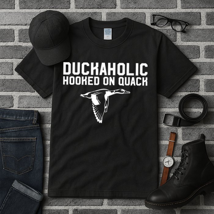 Duckaholic Duck Hunting Themed Duck Lovers Tall T-Shirt