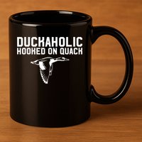 Duckaholic Duck Hunting Themed Duck Lovers 11oz C Handle Ceramic Mug