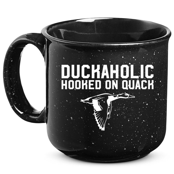 Duckaholic Duck Hunting Themed Duck Lovers 15oz Campfire Ceramic Mug