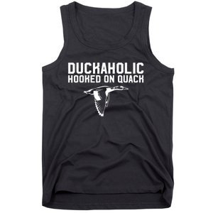 Duckaholic Duck Hunting Themed Duck Lovers Tank Top