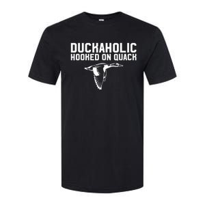 Duckaholic Duck Hunting Themed Duck Lovers Softstyle CVC T-Shirt