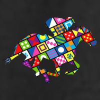 Derby Day Horse Lover Colorful Abstract Hat
