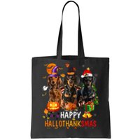 Dachshund Dog Holiday Festive Season Celebration Tote Bag