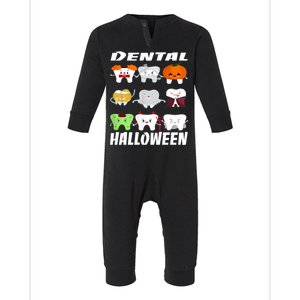 Dental Dentist Halloween Boos Crew Funny Costume Gift Infant Fleece One Piece