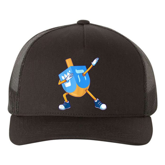 Dabbing Dreidel Happy Hanukkah Dancing Chanukah Girls Yupoong Adult 5-Panel Trucker Hat