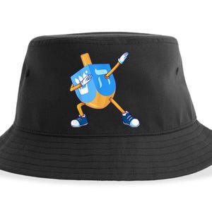 Dabbing Dreidel Happy Hanukkah Dancing Chanukah Girls Sustainable Bucket Hat